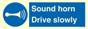 sound-horn-drive-slowly-warehousing-and-delivery-sign~